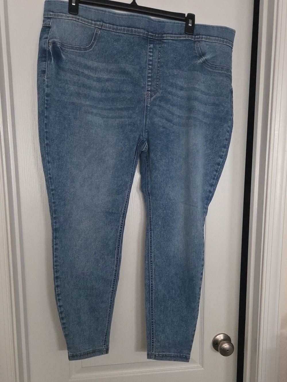 Terra & Sky Light Blue Pull-On Jeggings for Women